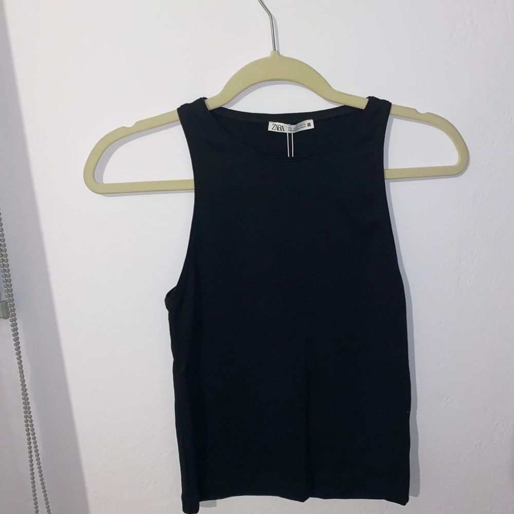 Black tank top